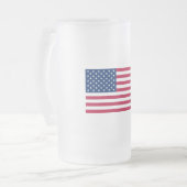 Drapeau des États-Unis de la Mug en verre dépoli (Devant gauche)