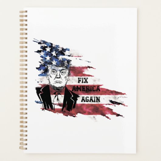 Drapeau des Etats-Unis.Donald Trump. (Devant)
