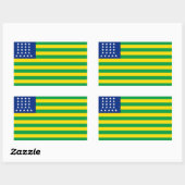 Drapeau des États-Unis du Brésil Stickers (Feuille)
