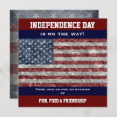 Drapeau des États-Unis - Invitation du Parti Crink (Devant / Derrière)