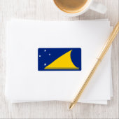 Drapeau des Étiquettes des Tokélaou (En situation)