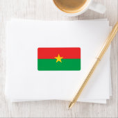 Drapeau des Étiquettes du Burkina Faso (En situation)