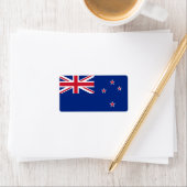 Drapeau des Étiquettes néo-zélandais (En situation)