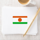 Drapeau des Étiquettes nigériens (En situation)
