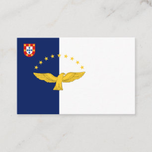 Drapeau des îles Açores Carte de visite