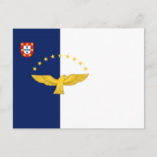 Drapeau des îles Açores Carte postale