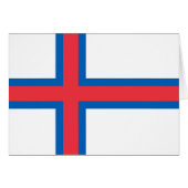 Drapeau des îles Féroé (Devant horizontal)