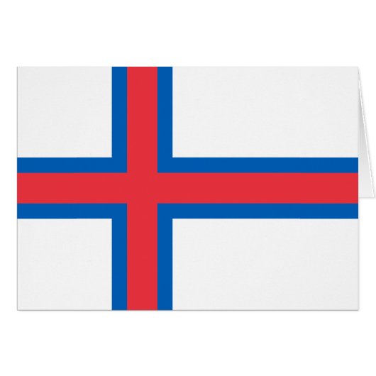 Drapeau des îles Féroé (Devant horizontal)