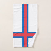 Drapeau des îles Féroé (Serviette à main)