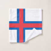 Drapeau des îles Féroé (Gant de toilette)