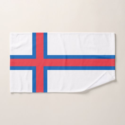Drapeau des îles Féroé (Serviette à main)