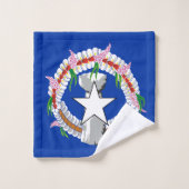 Drapeau des Îles Mariannes du Nord (Gant de toilette)
