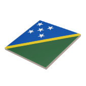 Drapeau des Îles Salomon Carreau de céramique (Côté)