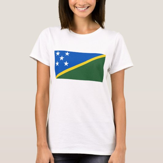 Drapeau des Îles Salomon x Carte T-shirt (Devant)
