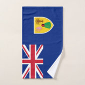 Drapeau des îles Turques et Caïques (Serviette à main)