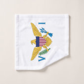Drapeau des îles Vierges américaines (Gant de toilette)