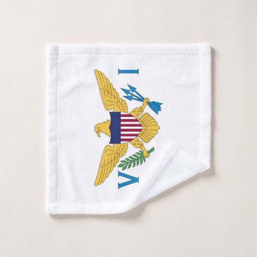 Drapeau des îles Vierges américaines (Gant de toilette)