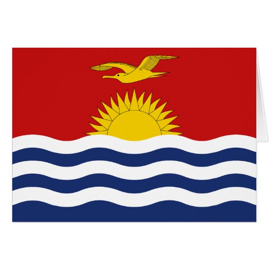 Drapeau des Kiribati (Devant horizontal)