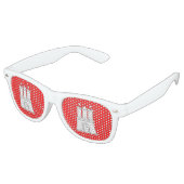 Drapeau des lunettes de soleil rétro de Hambourg (Angulaire)