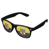 Drapeau des lunettes de soleil rétro Saxe-Anhalt (Angulaire)