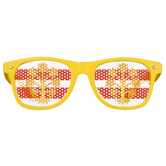 Drapeau des lunettes de soleil rétro Westmorland (Devant)