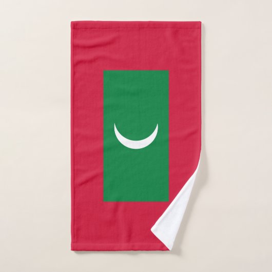 Drapeau des Maldives (Serviette à main)