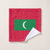 Drapeau des Maldives (Gant de toilette)