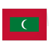 Drapeau des Maldives (Devant horizontal)