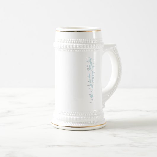 Drapeau des Maldives ~ Plan Mug (Devant droit)