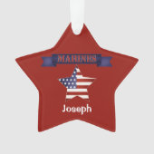 Drapeau des Marines des Forces Armées Ornement per (devant)