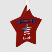 Drapeau des Marines des Forces Armées Ornement per (devant)