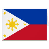 Drapeau des Philippines (Devant horizontal)