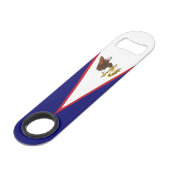 Drapeau des Samoa américaines patriotiques (Devant angulaire)