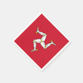 Drapeau des serviettes en papier de l'île de Man (Coin)