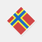 Drapeau des serviettes en papier Orkney (Coin)