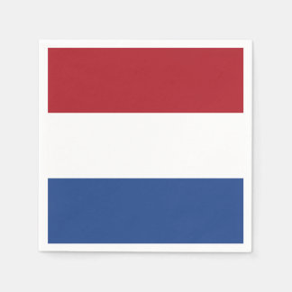 Drapeau des serviettes en papier Pays-Bas