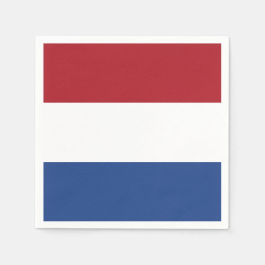 Drapeau des serviettes en papier Pays-Bas (Devant)