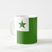 Drapeau d'espéranto tasse de 15 onces (Devant gauche)