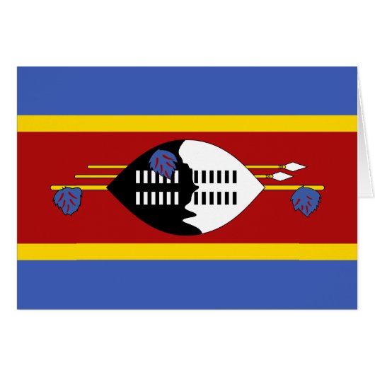 Drapeau d'Eswatini (Devant horizontal)