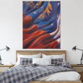 Drapeau d'État de Géorgie - toile Imprimer (Insitu(Chambre))