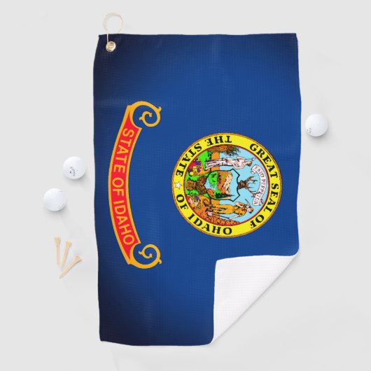 Drapeau d'Etat de la serviette de golf d'Idaho (En situation)