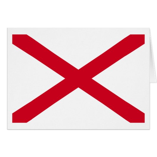 Drapeau d'État de l'Alabama (Devant horizontal)