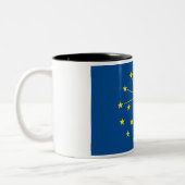 Drapeau d'état de l'Indiana Mug à café à deux tons (Gauche)