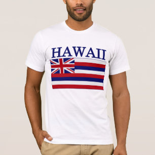 Drapeau d'Etat d'Hawaii T-shirt vêtement américain
