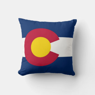 Drapeau d'État du Colorado Coussin américain MoJo