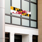 Drapeau d'état du Maryland Bannière de déco élégan (Bâtiment extérieur)