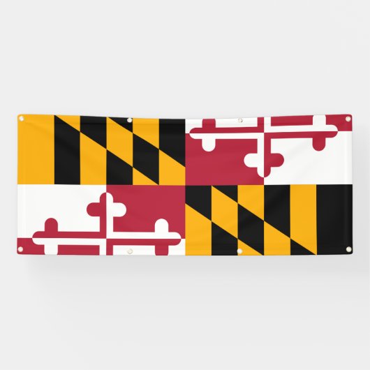 Drapeau d'État du Maryland Bannière de décoration (Horizontal)