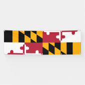 Drapeau d'État du Maryland Bannière de décoration  (Horizontal)