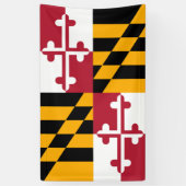 Drapeau d'État du Maryland Bannière de décoration  (Vertical)