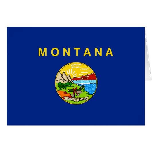 Drapeau d'État du Montana (Devant horizontal)